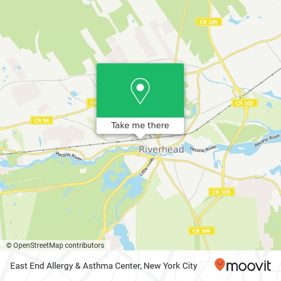 East End Allergy & Asthma Center map