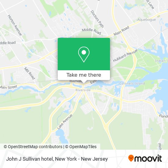 John J Sullivan hotel map