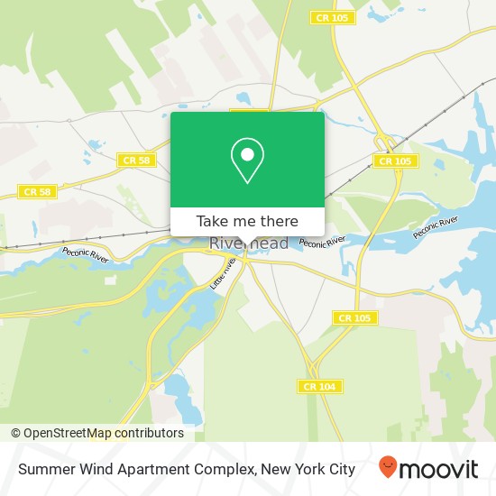 Mapa de Summer Wind Apartment Complex