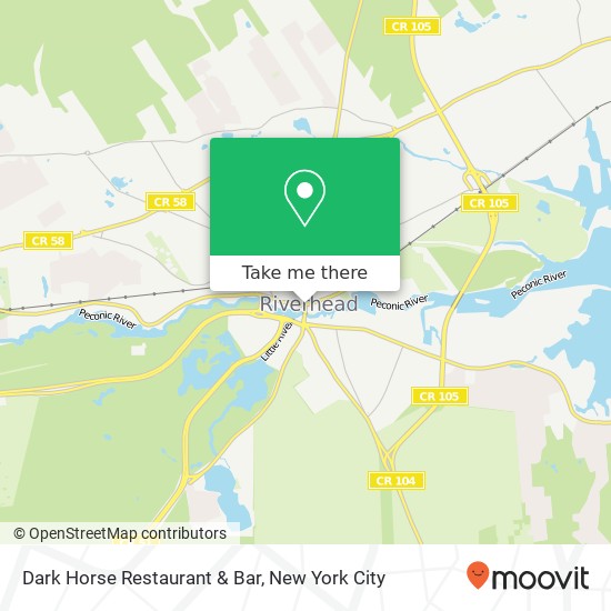 Dark Horse Restaurant & Bar map