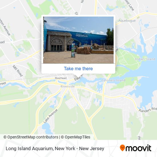 Long Island Aquarium map