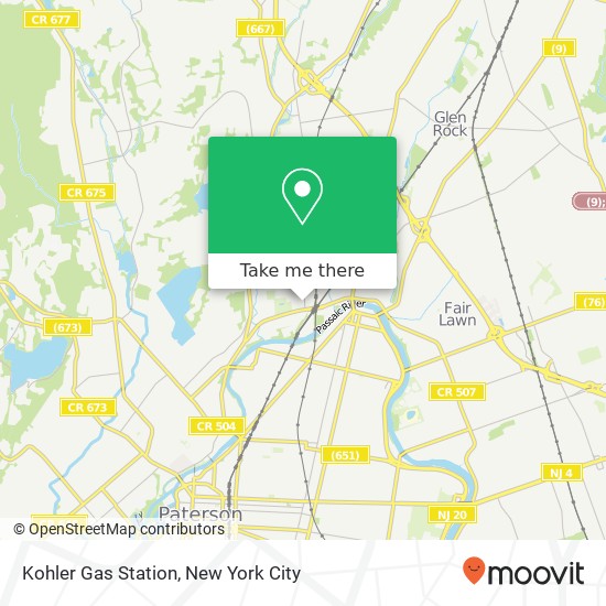 Kohler Gas Station map