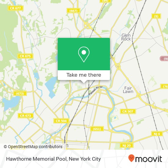 Hawthorne Memorial Pool map