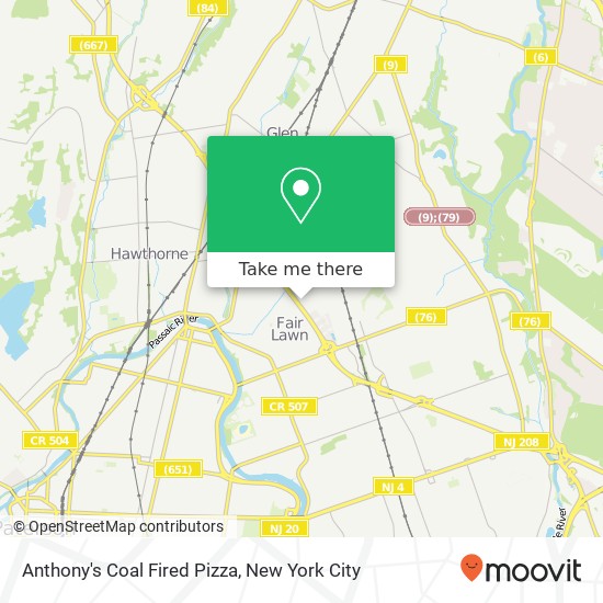 Anthony's Coal Fired Pizza map