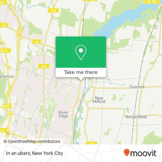 In an uberx map