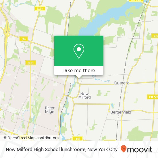 Mapa de New Milford High School lunchroom!