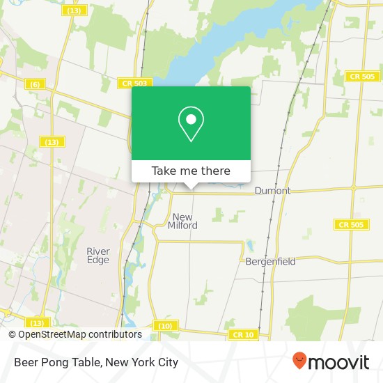 Mapa de Beer Pong Table