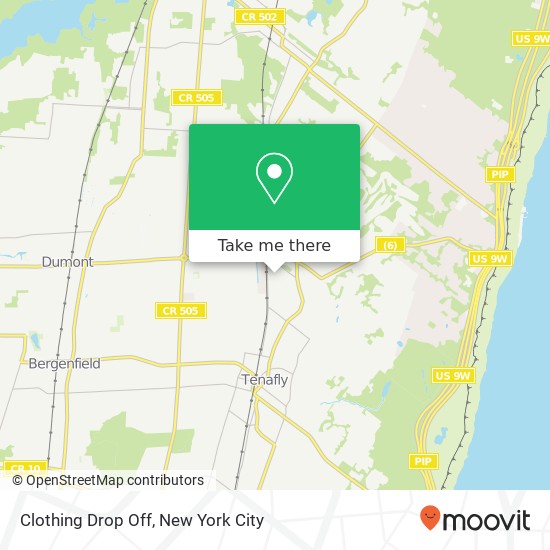Clothing Drop Off map