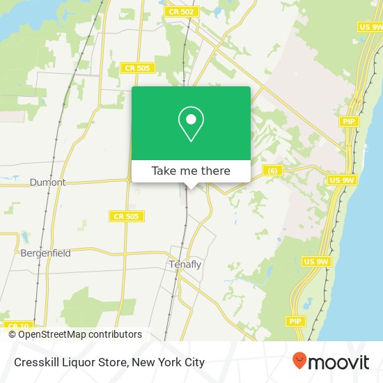 Mapa de Cresskill Liquor Store