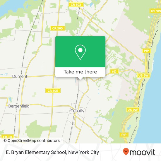 E. Bryan Elementary School map