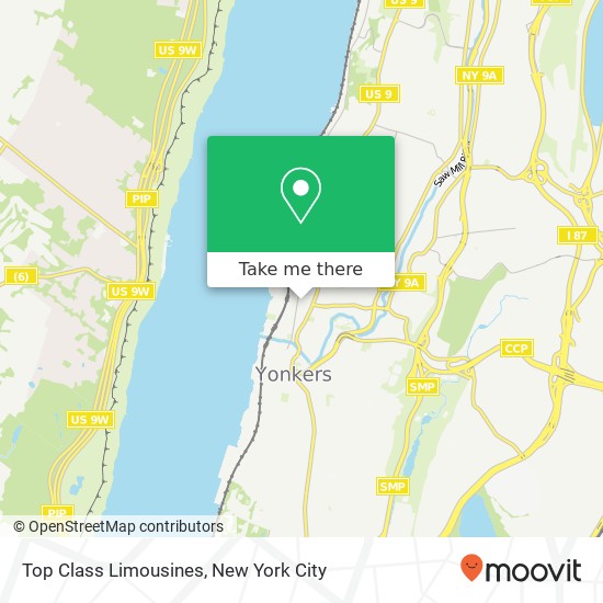 Top Class Limousines map