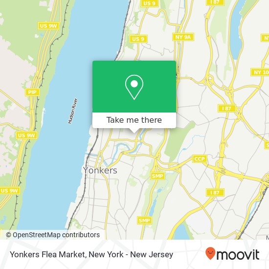 Yonkers Flea Market map