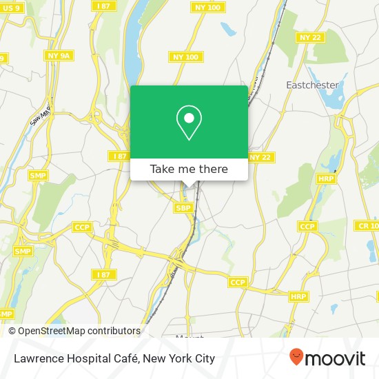 Lawrence Hospital Café map
