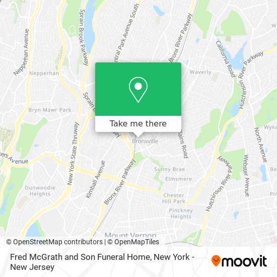 Fred McGrath and Son Funeral Home map
