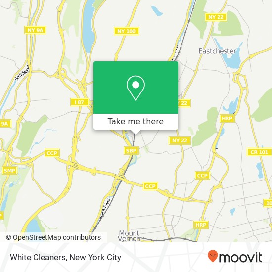 White Cleaners map