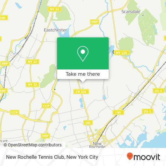 Mapa de New Rochelle Tennis Club