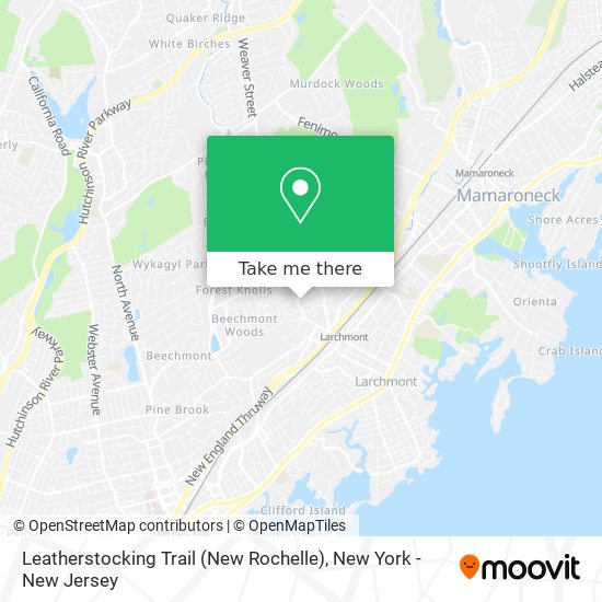 Leatherstocking Trail (New Rochelle) map