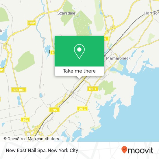 New East Nail Spa map
