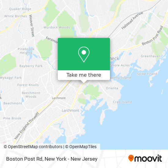 Mapa de Boston Post Rd