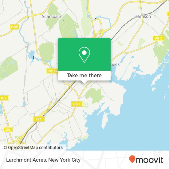 Larchmont Acres map