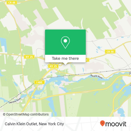 Mapa de Calvin Klein Outlet
