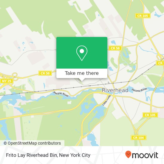 Frito Lay Riverhead Bin map