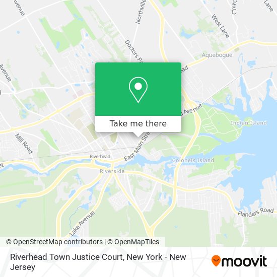 Riverhead Town Justice Court map