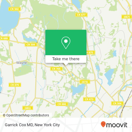 Garrick Cox MD map