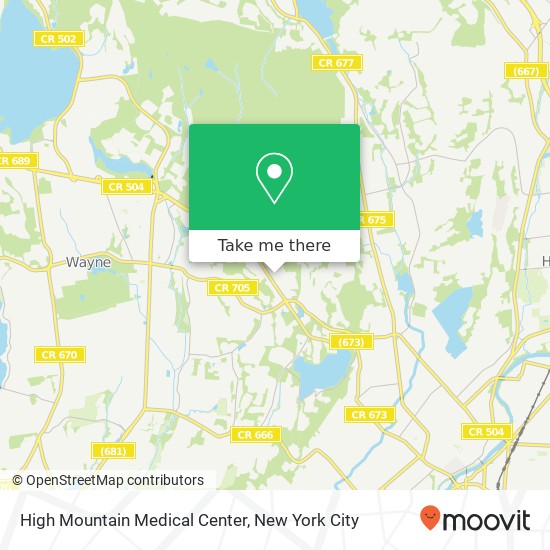 High Mountain Medical Center map