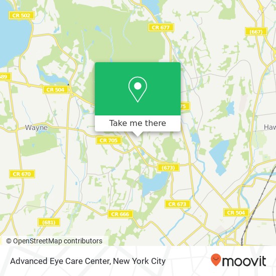 Mapa de Advanced Eye Care Center