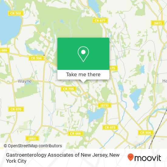Mapa de Gastroenterology Associates of New Jersey