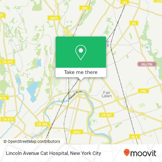 Mapa de Lincoln Avenue Cat Hospital