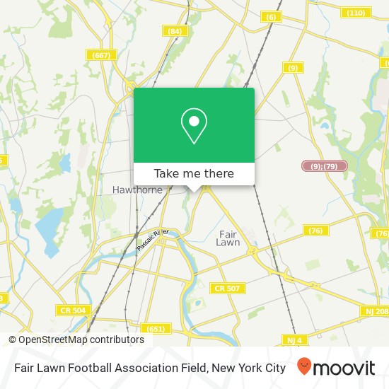 Mapa de Fair Lawn Football Association Field