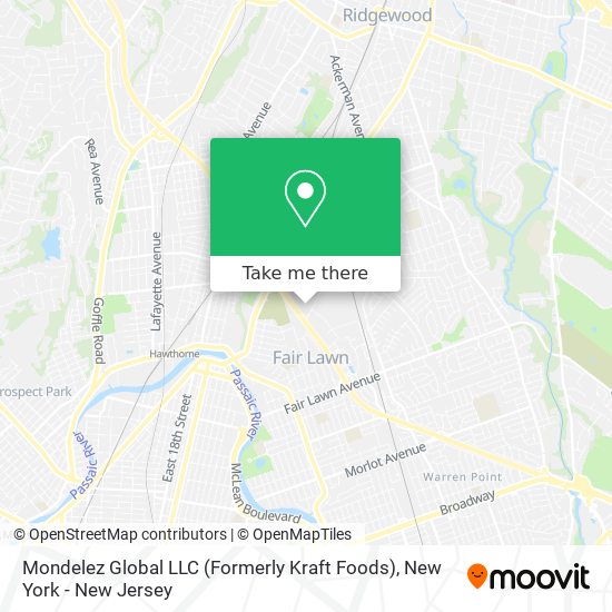 Mondelez Global LLC (Formerly Kraft Foods) map
