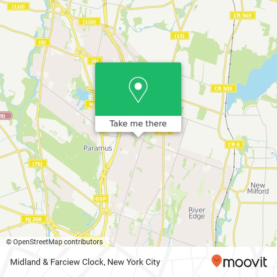 Mapa de Midland & Farciew Clock