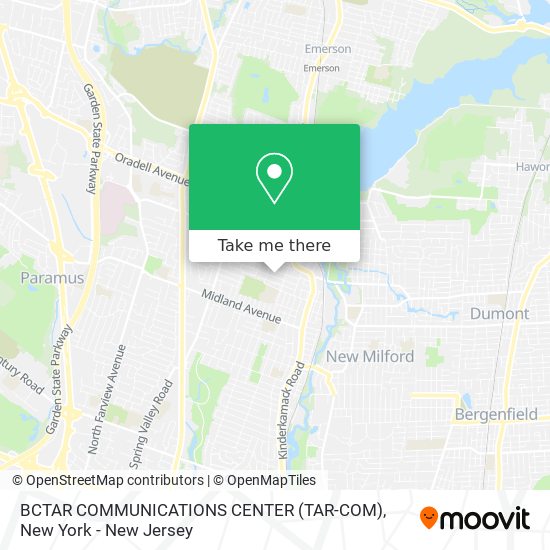 Mapa de BCTAR COMMUNICATIONS CENTER (TAR-COM)