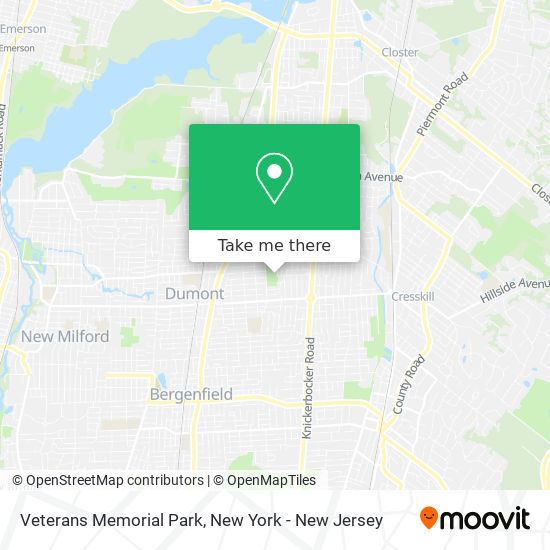 Veterans Memorial Park map