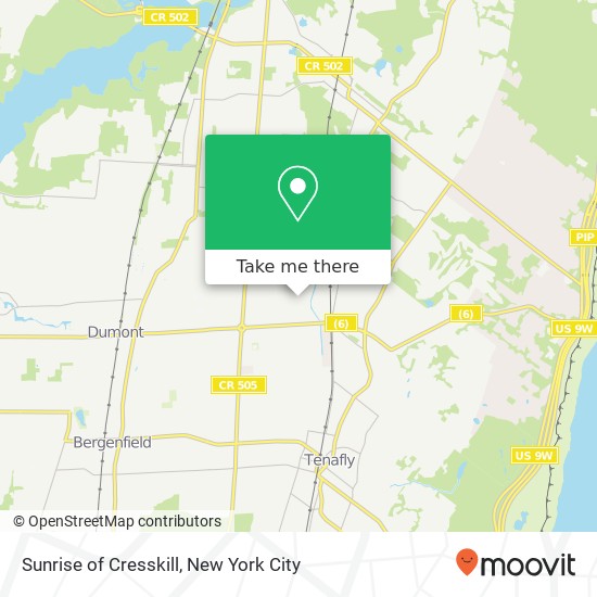Mapa de Sunrise of Cresskill