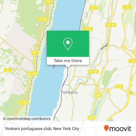 Yonkers portuguese club map