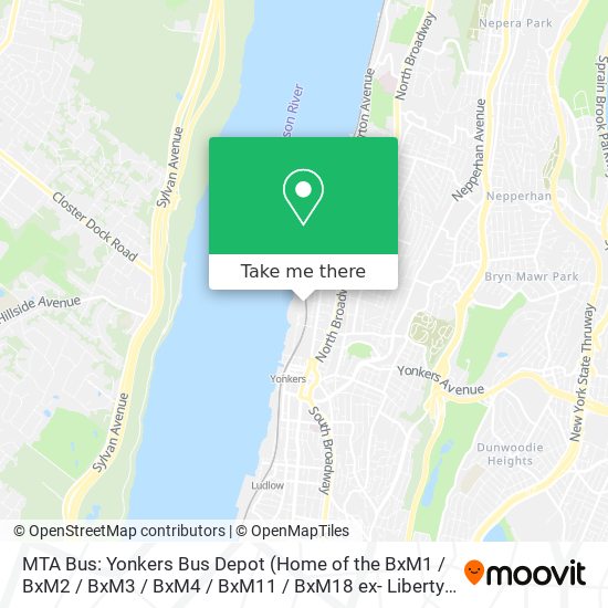 MTA Bus: Yonkers Bus Depot map