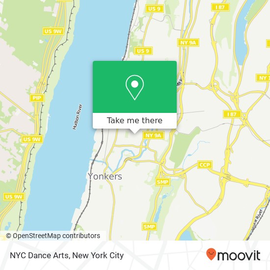 NYC Dance Arts map