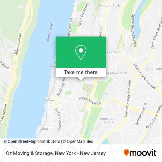 Mapa de Oz Moving & Storage