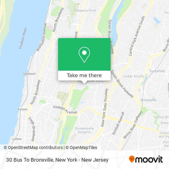 Mapa de 30 Bus To Bronxville