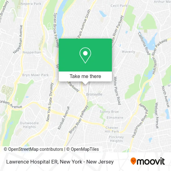 Lawrence Hospital ER map
