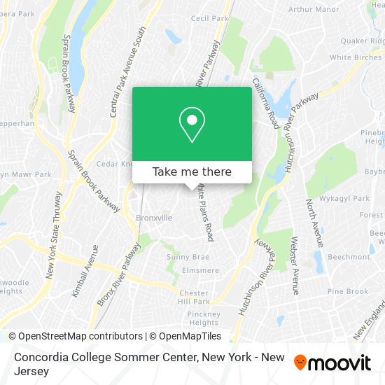 Concordia College Sommer Center map