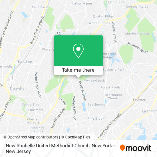 New Rochelle United Methodist Church map