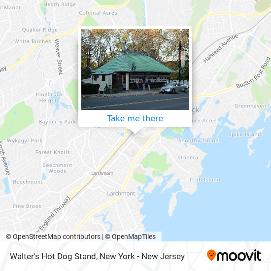 Walter's Hot Dog Stand map