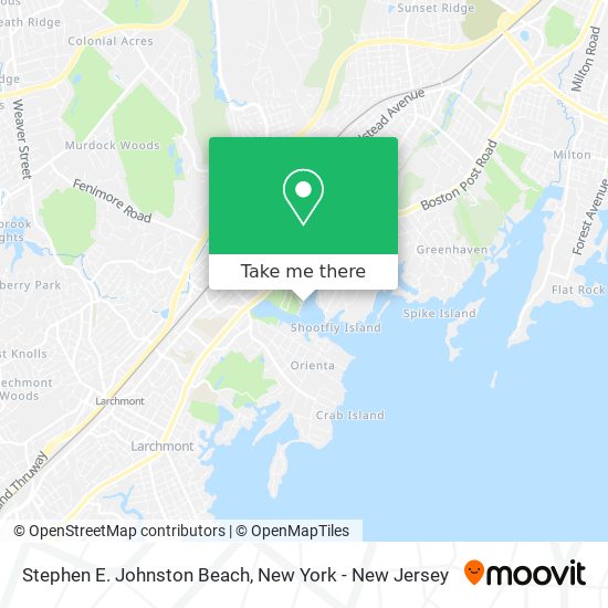 Stephen E. Johnston Beach map