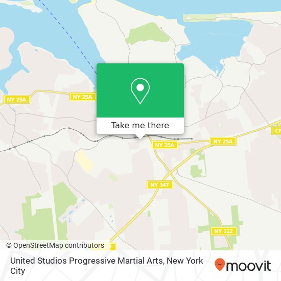 United Studios Progressive Martial Arts map