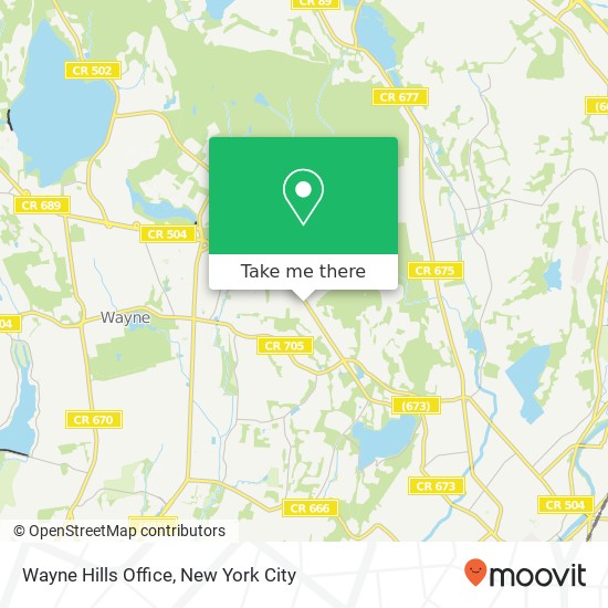 Mapa de Wayne Hills Office